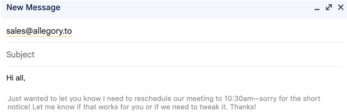 Screenshot showing ghost text appearing in a text field